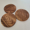 Acai Wood Coasters - Turning The Tides