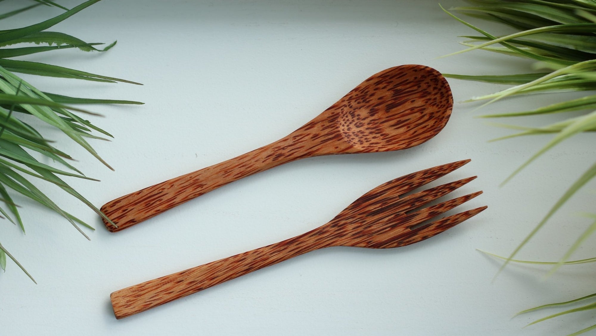 The Duo set | Wooden Coconut Spoon + Fork